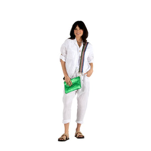 URBAN LUXURY Foiled Crossover Bag - Emerald bag - Zabecca Living