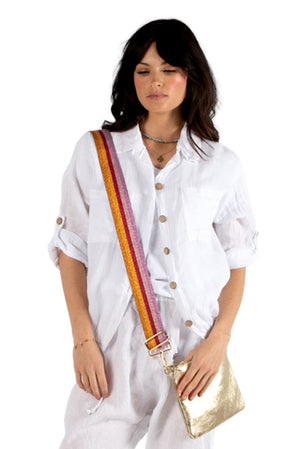 URBAN LUXURY Foiled Crossover Bag - Gold bag - Zabecca Living