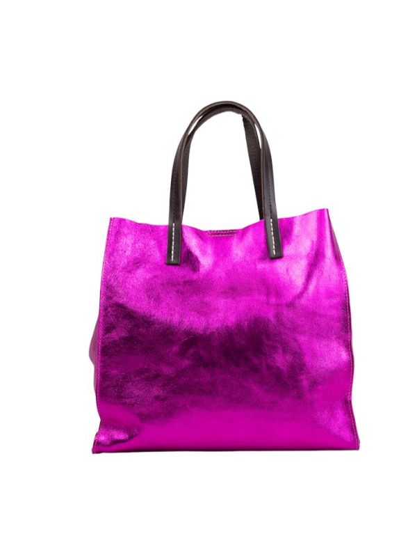 URBAN LUXURY Foiled Tote Bag - Fushia bag - Zabecca Living
