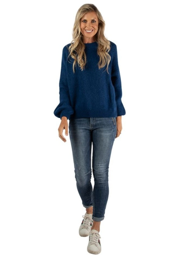 URBAN LUXURY Jumper - Navy Jumpers + Knitwear - Zabecca Living