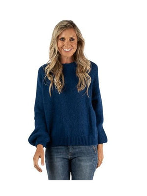 URBAN LUXURY Jumper - Navy Jumpers + Knitwear - Zabecca Living