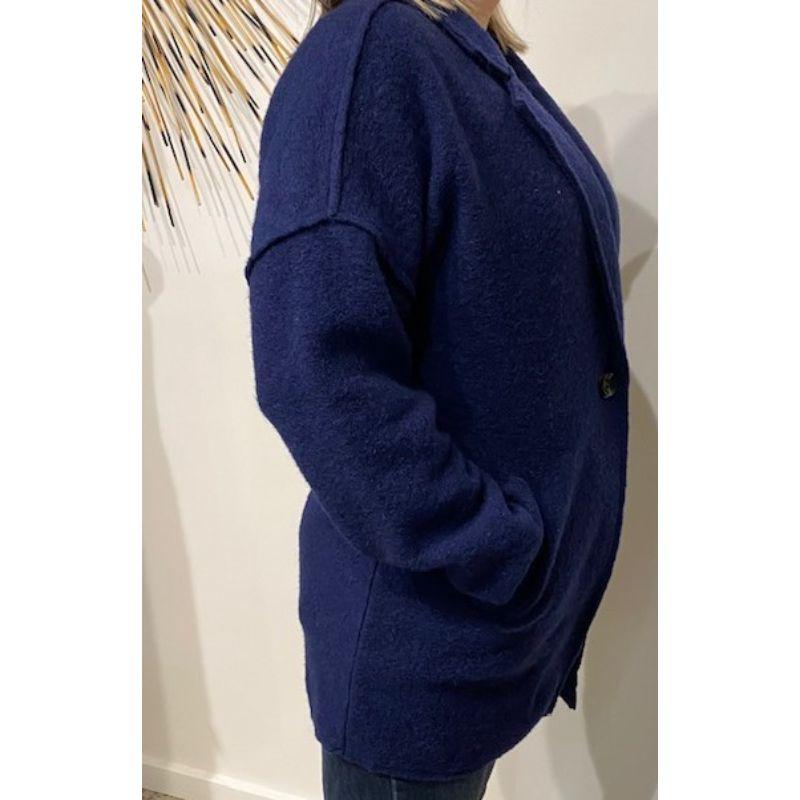 URBAN LUXURY Long Jacket with Buttons - Navy Jackets + Coats - Zabecca Living