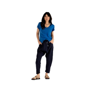 URBAN LUXURY Washed Tee - Royal Blue Tee - Zabecca Living