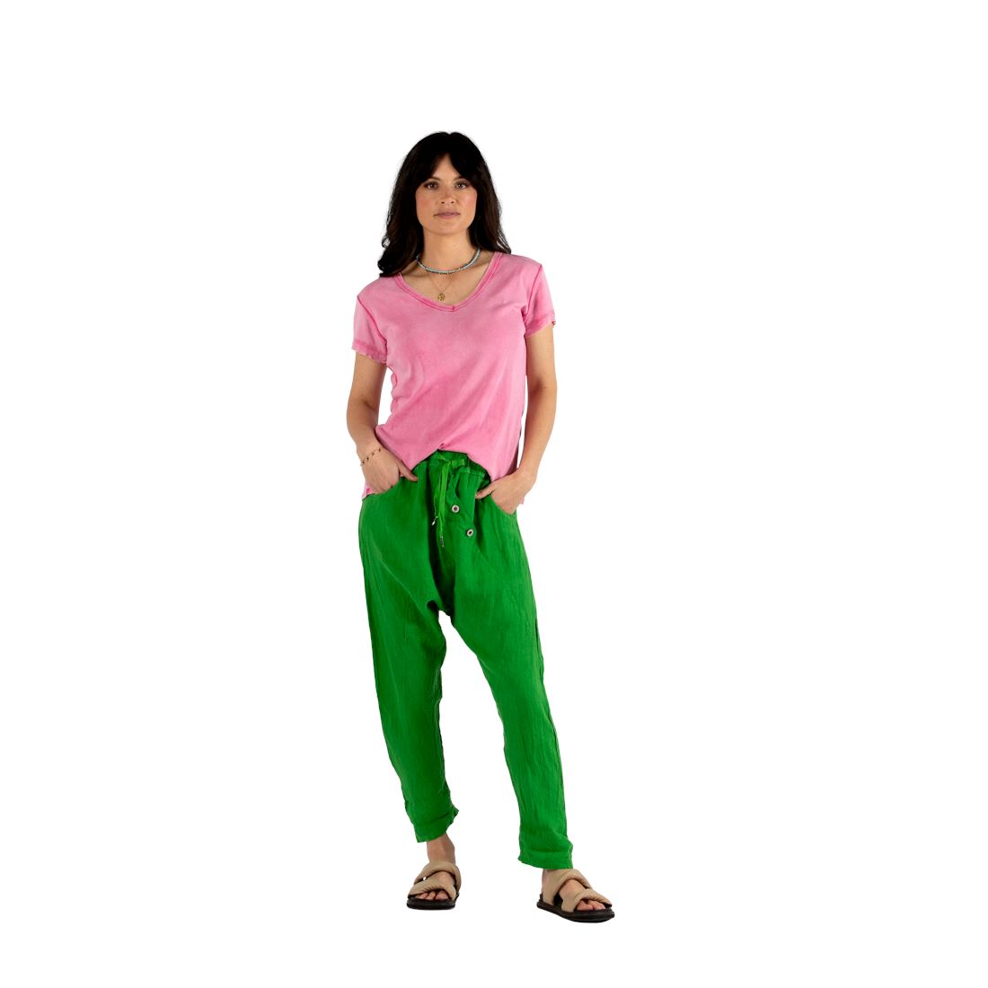URBAN LUXURY Washed Tee - Strawberry Tee - Zabecca Living