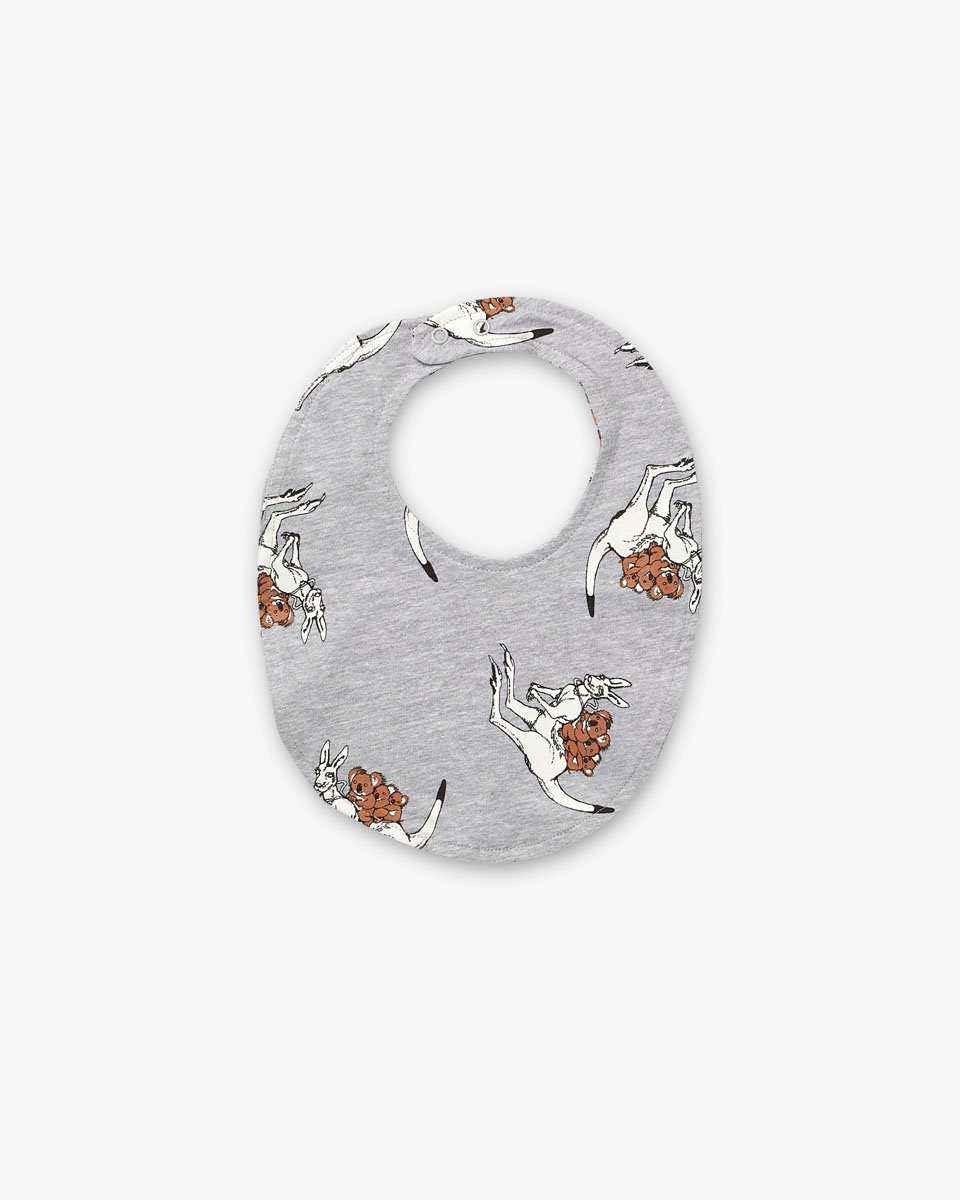 WALNUT May Gibbs Brooklyn Bib - Joey Grey BABY CLOTHING - Zabecca Living