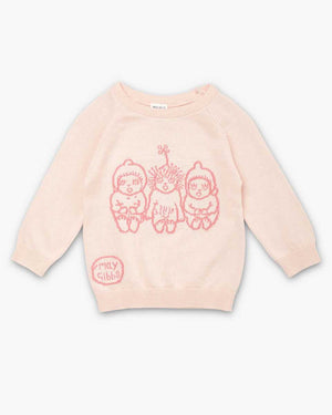 WALNUT May Gibbs Cuddle Knit Jumper - Bush Baby Pink BABY CLOTHING - Zabecca Living