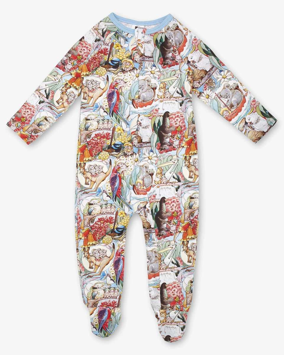 WALNUT May Gibbs Ziggy Zip Onesie - Storytime BABY CLOTHING - Zabecca Living