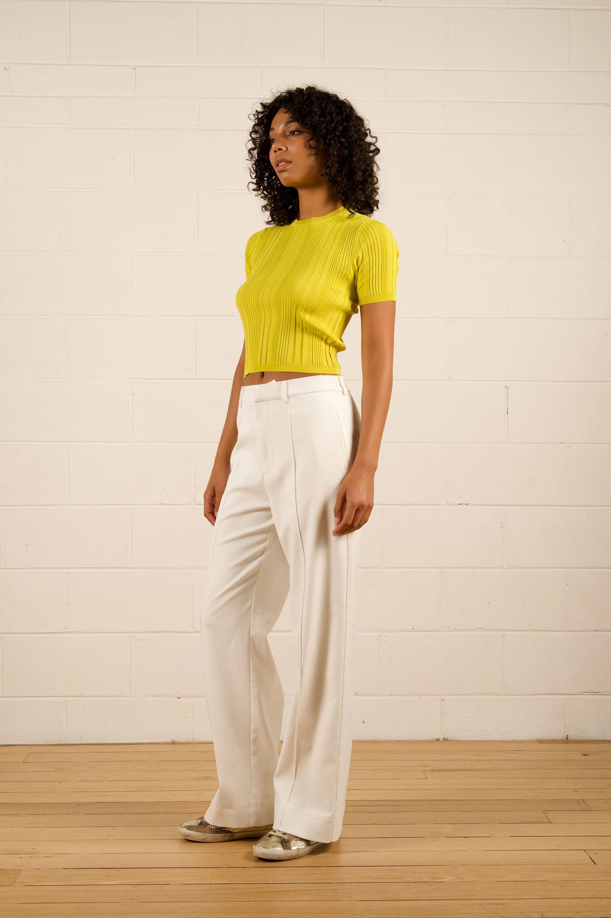 WE ARE THE OTHERS Bronte Trouser - Ivory Shimmer PANTS - Zabecca Living