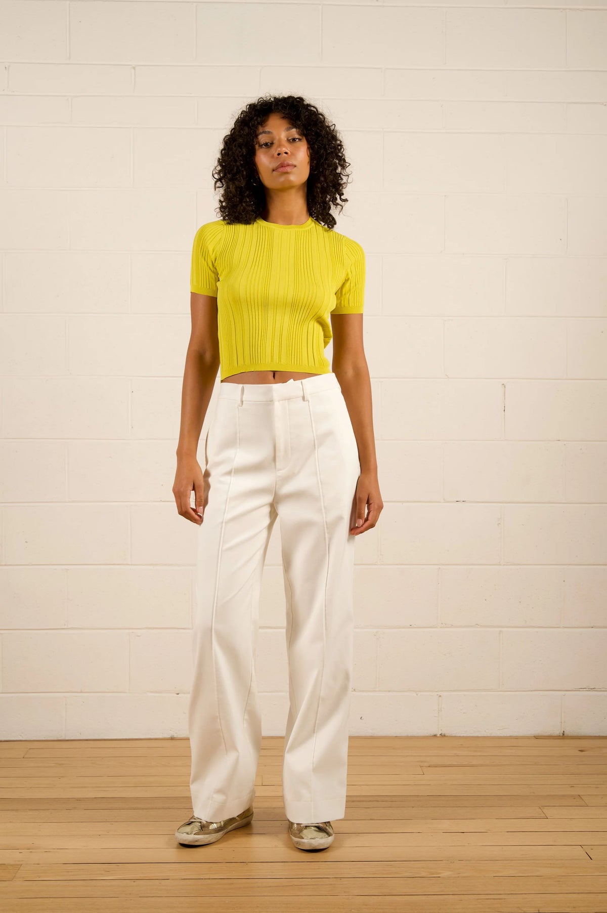 WE ARE THE OTHERS Bronte Trouser - Ivory Shimmer PANTS - Zabecca Living