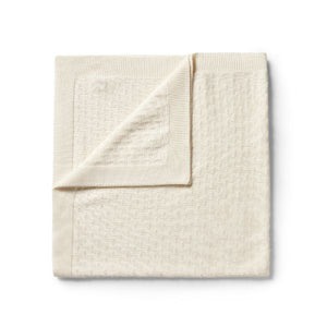 WILSON AND FRENCHY Knitted Ditsy Blanket - Gardenia BABY BLANKET - Zabecca Living