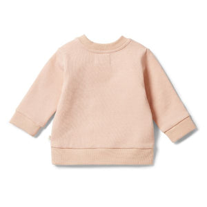 WILSON AND FRENCHY Organic French Terry Sweat - Cameo Rose BABY CLOTHING - Zabecca Living