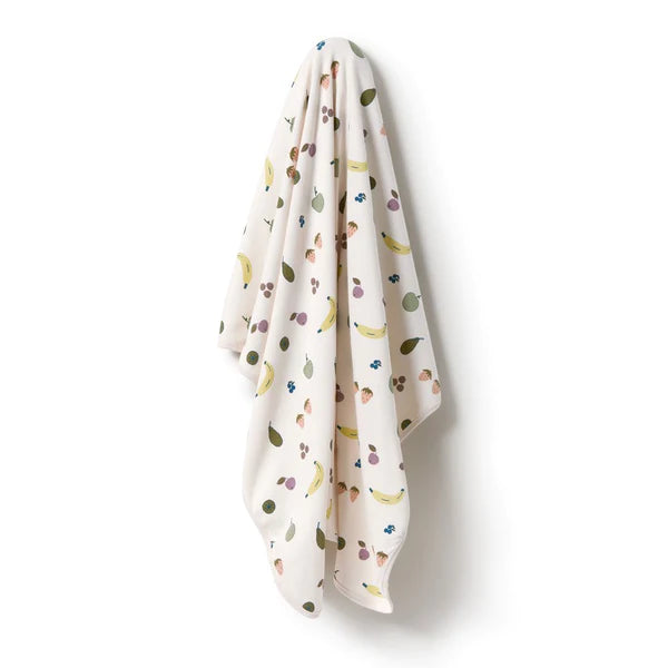WILSON AND FRENCHY Organic Rib Bunny Rug - Fruity BABY BLANKET - Zabecca Living