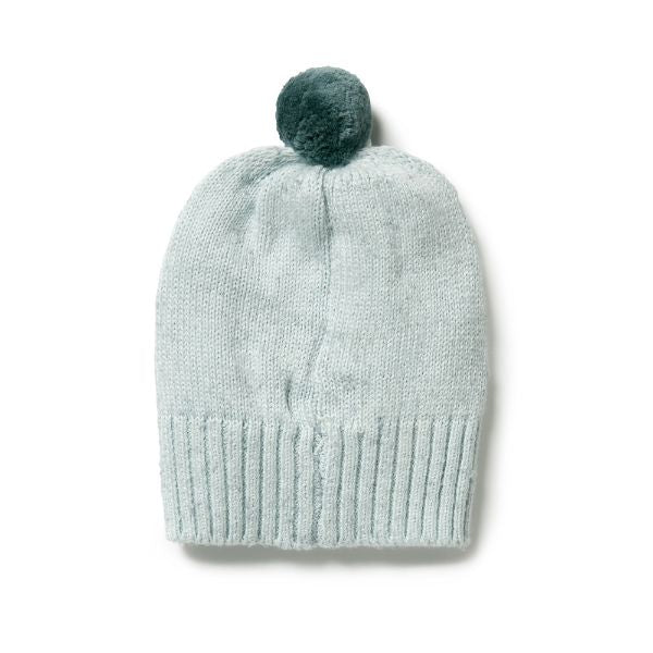 WILSON & FRENCHY Cable Hat - Mint Fleck Baby Hat - Zabecca Living