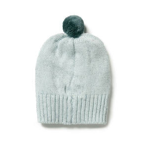 WILSON & FRENCHY Cable Hat - Mint Fleck Baby Hat - Zabecca Living