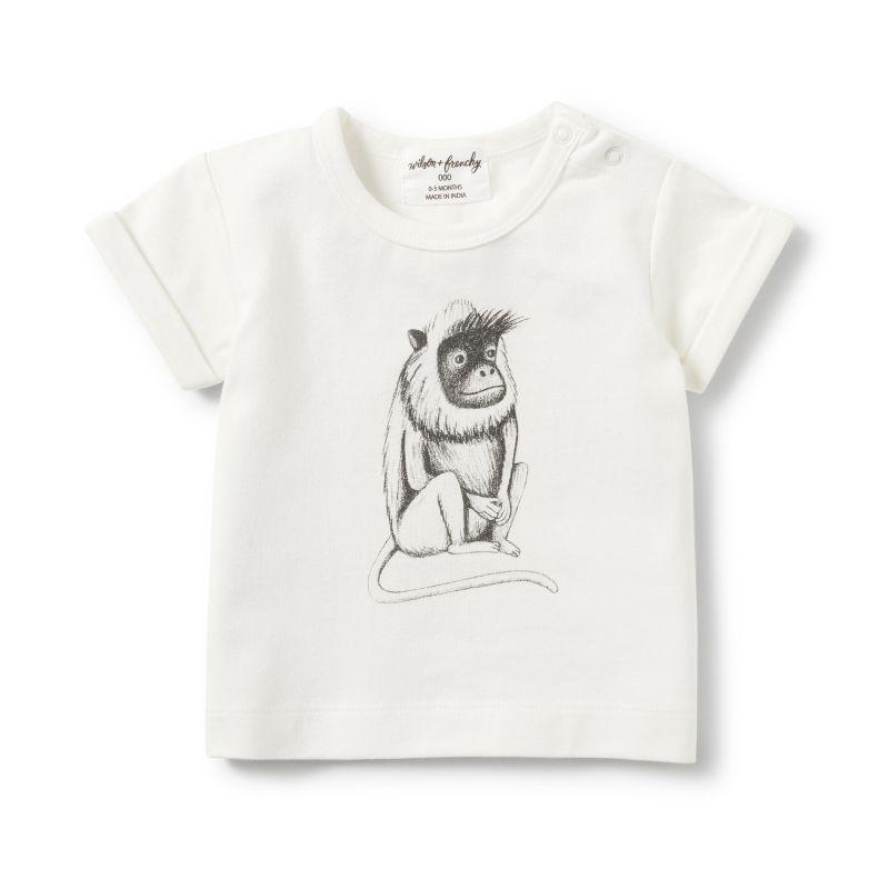WILSON & FRENCHY Cheeky Monkey Rolled Cuff Tee BABY CLOTHING - Zabecca Living
