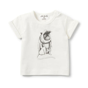 WILSON & FRENCHY Cheeky Monkey Rolled Cuff Tee BABY CLOTHING - Zabecca Living