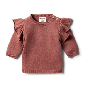 WILSON & FRENCHY Chilli Marle Knitted Ruffle Jumper BABY CLOTHING - Zabecca Living