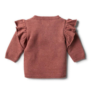 WILSON & FRENCHY Chilli Marle Knitted Ruffle Jumper BABY CLOTHING - Zabecca Living