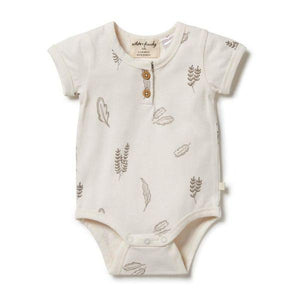 WILSON & FRENCHY Henley Bodysuit - Seedling BABY CLOTHING - Zabecca Living