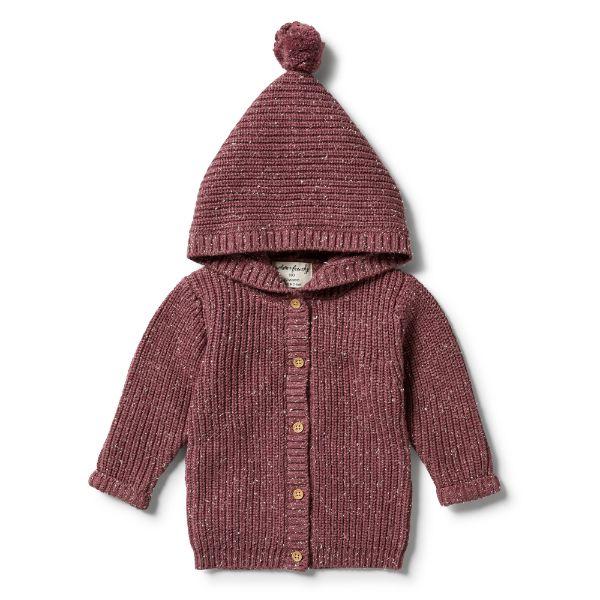 WILSON & FRENCHY Knitted Jacket - Wild Ginger Fleck BABY CLOTHING - Zabecca Living