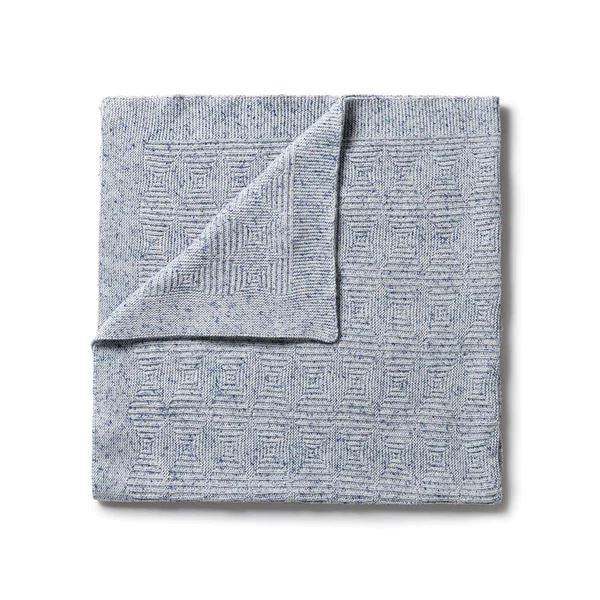WILSON & FRENCHY Knitted Jacquard Blanket - Rain Drop BABY BLANKET - Zabecca Living