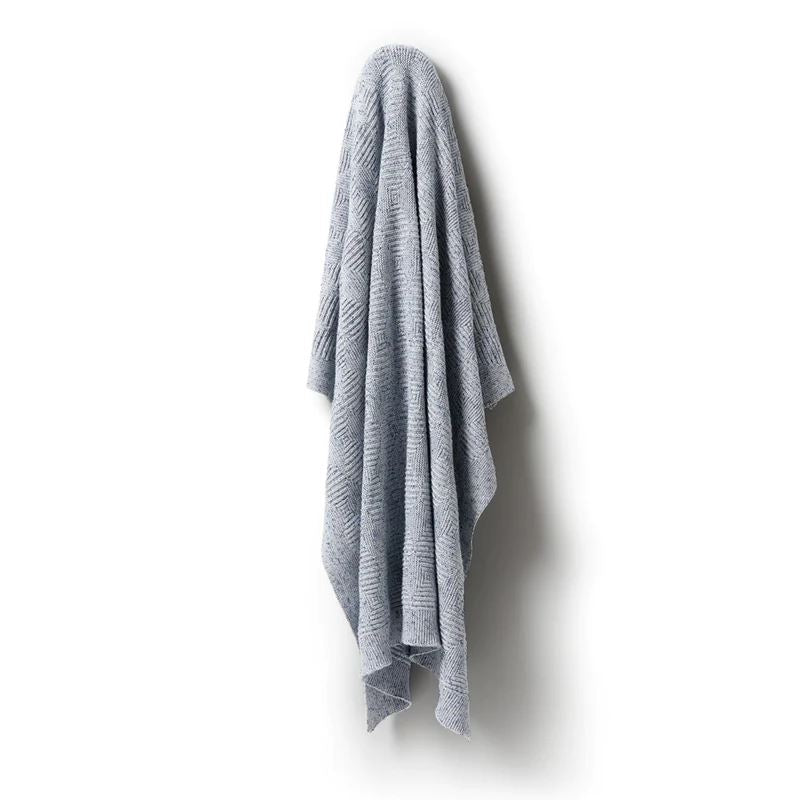 WILSON & FRENCHY Knitted Jacquard Blanket - Rain Drop BABY BLANKET - Zabecca Living