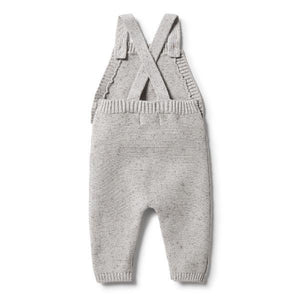 WILSON & FRENCHY Knitted Overalls - Grey Fleck BABY CLOTHING - Zabecca Living