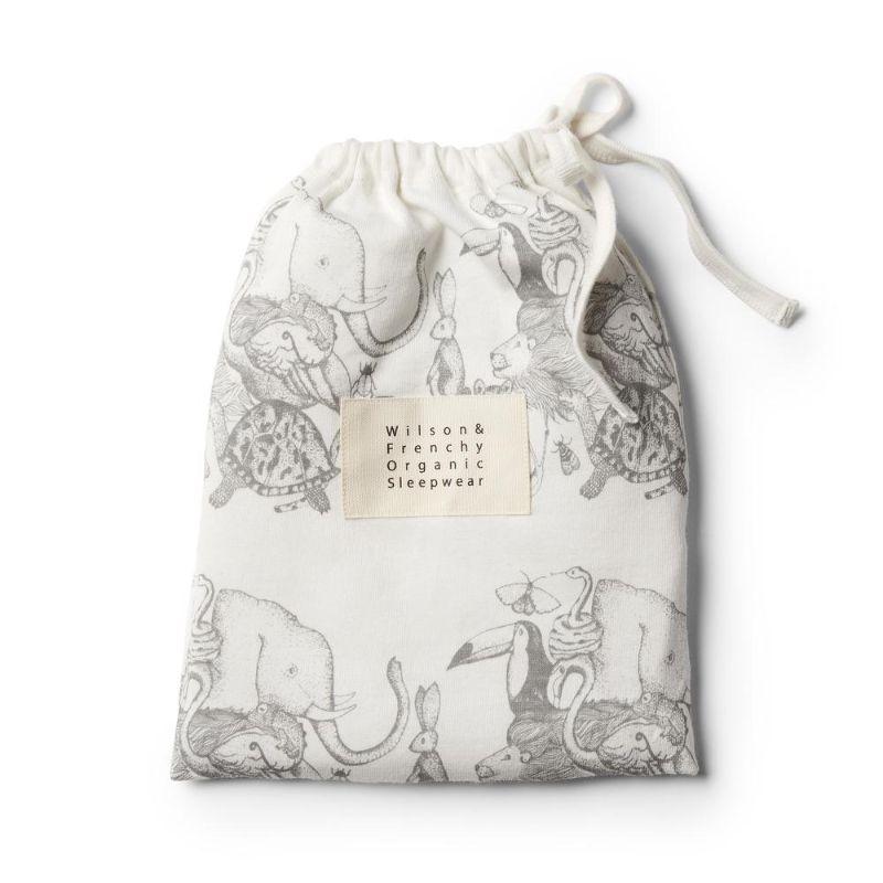 WILSON & FRENCHY Organic Animalia Short Sleeve Pyjama Set Kids Pyjamas - Zabecca Living