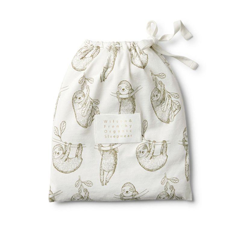 WILSON & FRENCHY Organic Baby Sloth Pyjama Set Kids Pyjamas - Zabecca Living