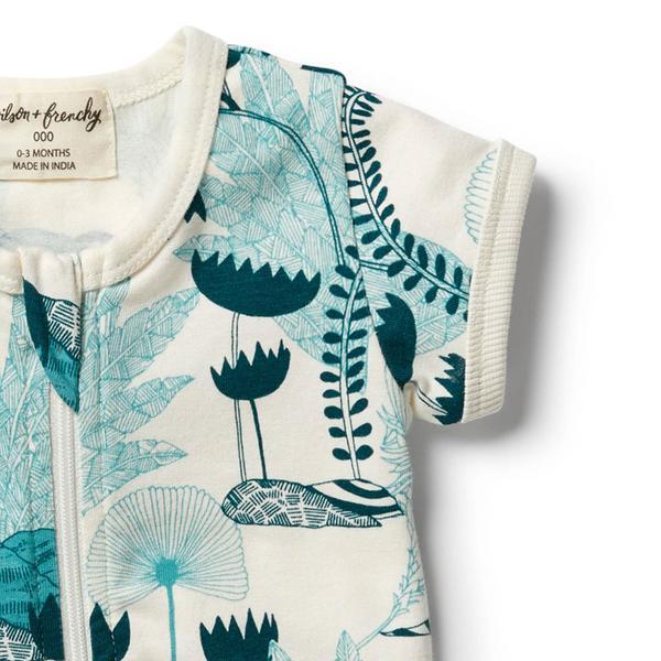 WILSON & FRENCHY Organic Boyleg Zipsuit - Wonderful BABY CLOTHING - Zabecca Living