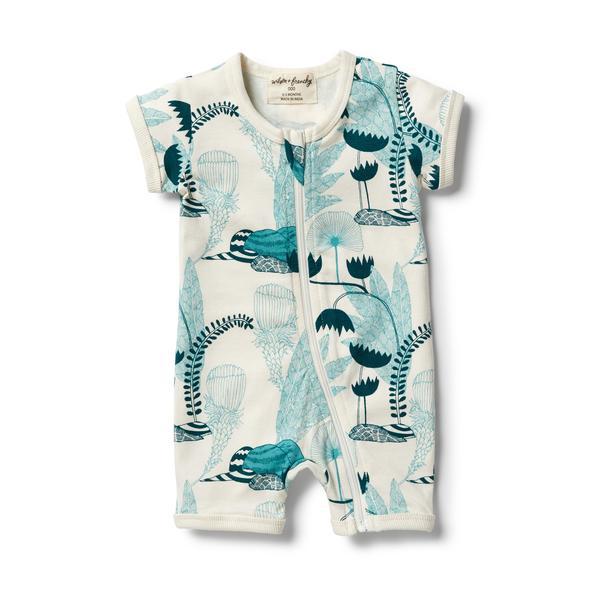 WILSON & FRENCHY Organic Boyleg Zipsuit - Wonderful BABY CLOTHING - Zabecca Living