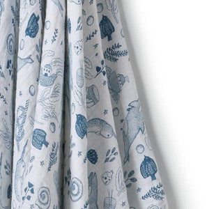 WILSON & FRENCHY Organic Bunny Rug - 7 Seas BABY BLANKET - Zabecca Living
