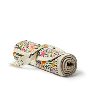 WILSON & FRENCHY Organic Bunny Rug - Birdy Floral BABY BLANKET - Zabecca Living