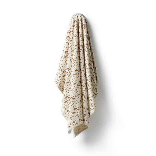 WILSON & FRENCHY Organic Bunny Rug - Hello World BABY BLANKET - Zabecca Living