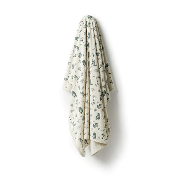 WILSON & FRENCHY Organic Bunny Rug - The Woods BABY BLANKET - Zabecca Living