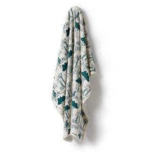 WILSON & FRENCHY Organic Bunny Rug - Wild Wilderness BABY BLANKET - Zabecca Living