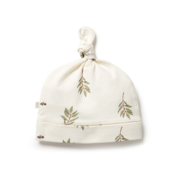 WILSON & FRENCHY Organic Knot Hat - Busy Bee Baby Hat - Zabecca Living