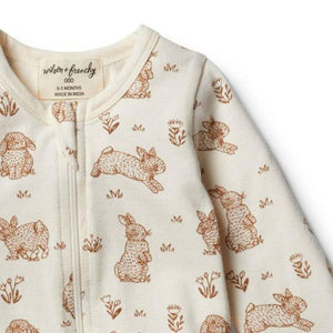 WILSON & FRENCHY Organic Little Hop Zipsuit BABY CLOTHING - Zabecca Living