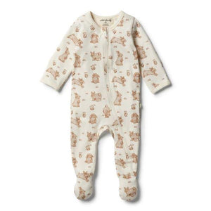 WILSON & FRENCHY Organic Little Hop Zipsuit BABY CLOTHING - Zabecca Living