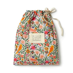 WILSON & FRENCHY Organic Long Sleeve Pyjamas - Birdy Floral BABY CLOTHING - Zabecca Living