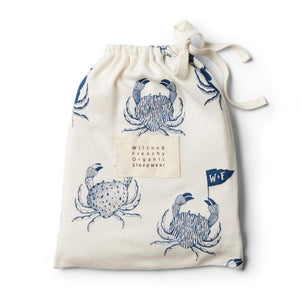 WILSON & FRENCHY Organic Monsieur Crab Short Sleeve Pyjama Set Kids Pyjamas - Zabecca Living