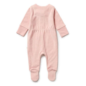 WILSON & FRENCHY Organic Terry Growsuit - Cantaloupe BABY CLOTHING - Zabecca Living