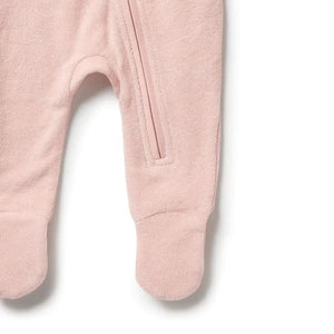 WILSON & FRENCHY Organic Terry Growsuit - Cantaloupe BABY CLOTHING - Zabecca Living