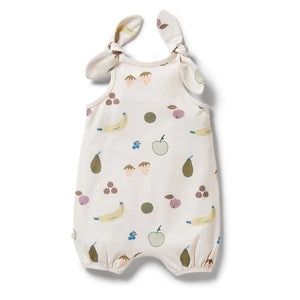 WILSON & FRENCHY Organic Tie Playsuit - Fruity BABY CLOTHING - Zabecca Living
