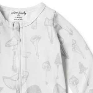 WILSON & FRENCHY Organic Wild Mushroom Zipsuit BABY CLOTHING - Zabecca Living