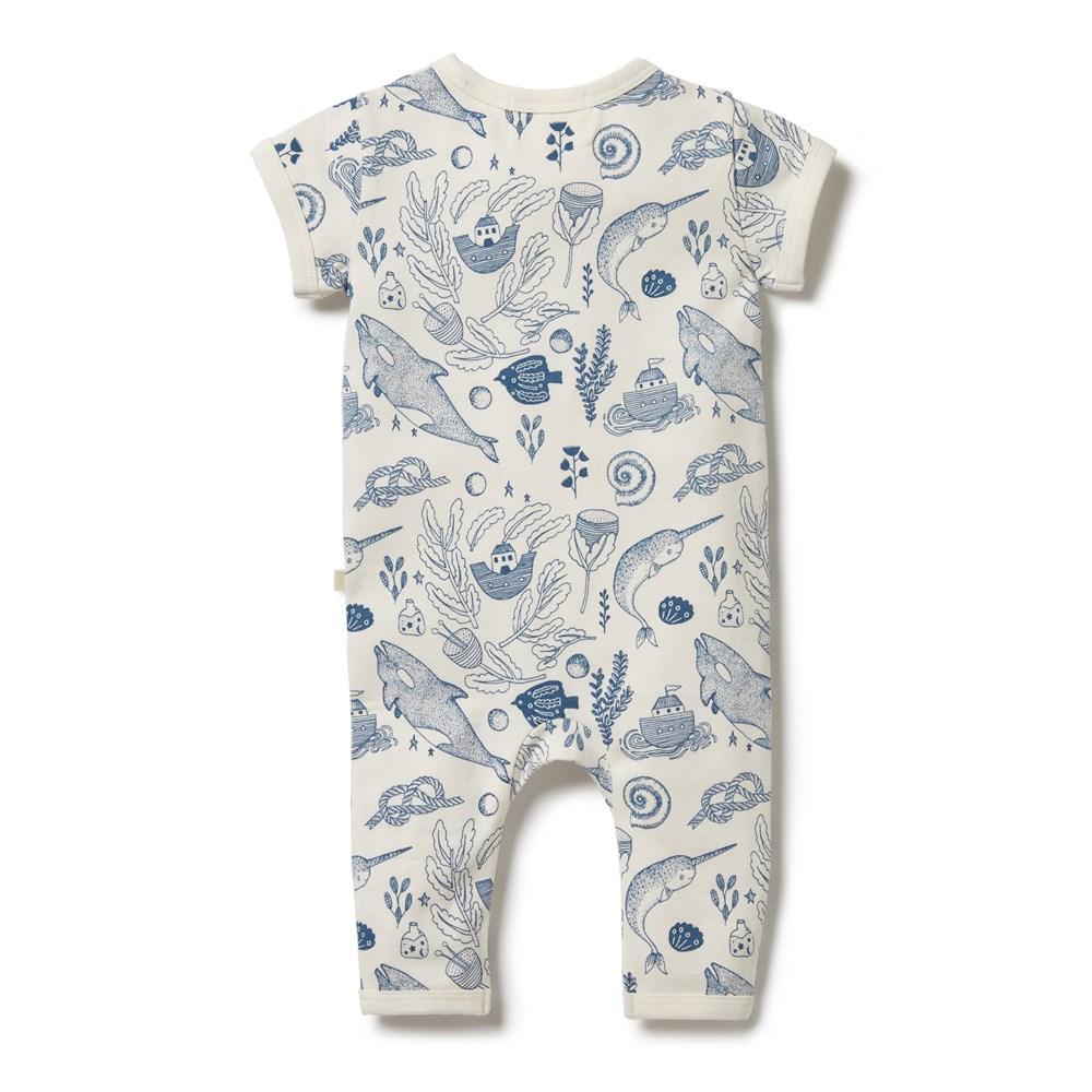 WILSON & FRENCHY Organic Zipsuit - 7 Seas BABY CLOTHING - Zabecca Living
