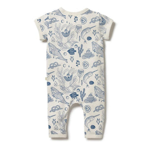 WILSON & FRENCHY Organic Zipsuit - 7 Seas BABY CLOTHING - Zabecca Living
