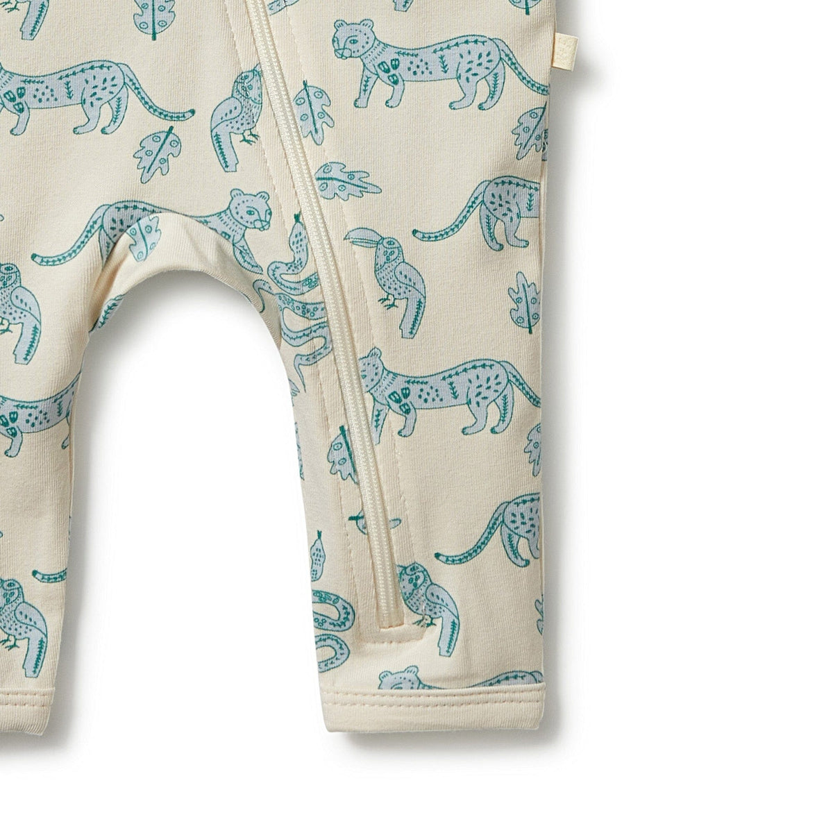WILSON & FRENCHY Organic Zipsuit - Hello Jungle BABY CLOTHING - Zabecca Living