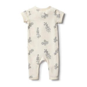 WILSON & FRENCHY Organic Zipsuit - Little Eucalyptus BABY CLOTHING - Zabecca Living