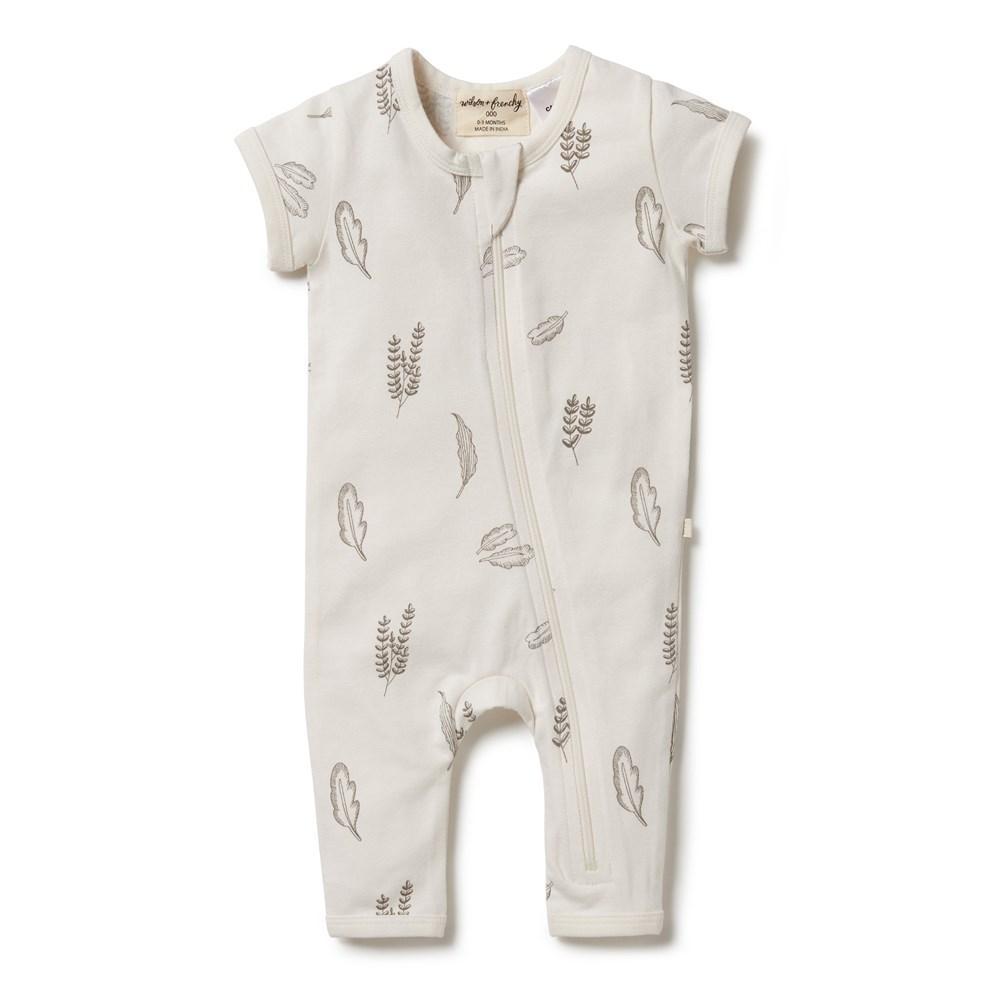 WILSON & FRENCHY Organic Zipsuit - Seedling BABY CLOTHING - Zabecca Living